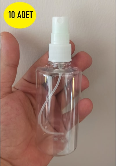 10 Adet 100 Ml Sprey Şişe Kolonya-Dezenfektan-Parfüm Şişesi