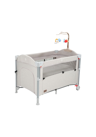 Baby2Go Venedik Anne Yanı Oyun Parkı & Beşik 70x110 CM Bej