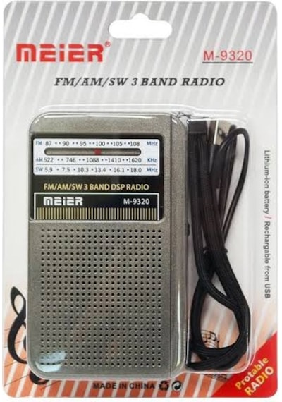 Meier M-9320 Şarjlı Fm Am Sw 3 Bandlı Cep Radyosu