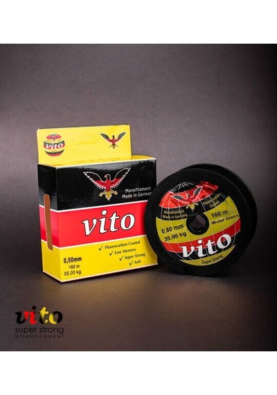 Vito 160 Mt Yeşil Fluorocarbon Kaplama Misina 0,50mm
