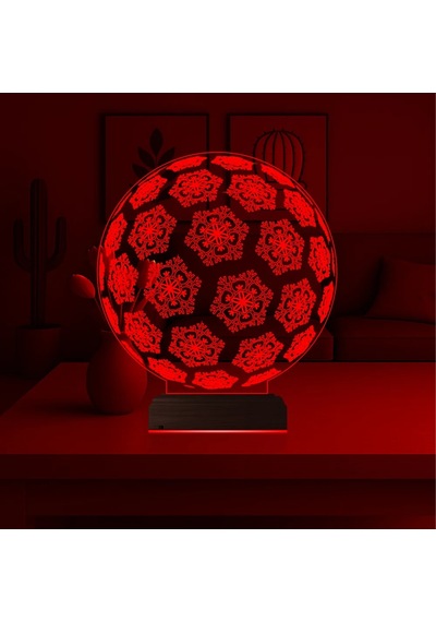 Luvivia Kar Tanesi 3d Lamba - Masa Gece Lambası Şeffaf
