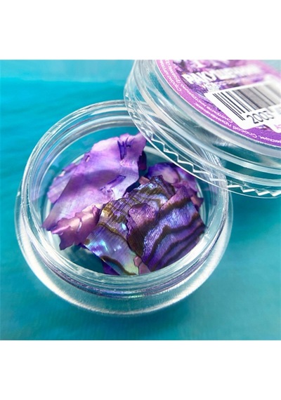 Doğal Deniz Kabuğu Mor 1 Gr - Işıltılı Nail Art Tırnak Süsü