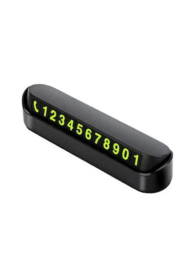 Kpm Fosforlu Araba Park Numaratörü - Siyah - 10 Cm Siyah