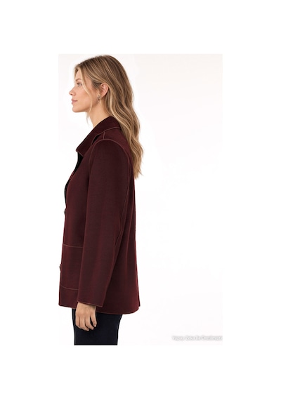 Yargıcı Regular Ceket Yaka Uzun Kol Palto 26kkpl5021x 016 Bordo
