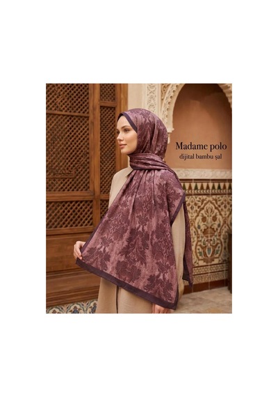 Madame Polo Şal Şal Bordo 926134525 Bordo