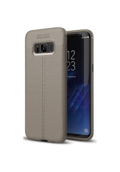 Samsung Galaxy Uyumlu S8 Deri Görünümlü Lux Niss Silikon Kilif 457122648