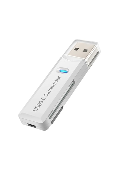 Foxyn FXN-143 TF-SD-USB 3.0 Bellek Kart Okuyucu Beyaz