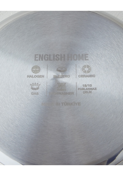English Home Glow Çelik Derin Tencere 20x10 Cm Silver Silver