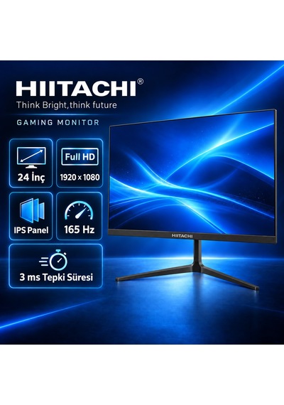 Hitachi Q24htw 24" 3 Ms Full Hd Ips 165 Hz Oyuncu Monitörü