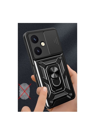 Vivo Y27 Kılıf Pars Lens Yüzüklü Silikon