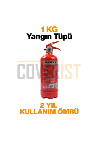 Eva Trafik Seti Plus - 1 Kg Yangın Tüpü - 2 Yıllık - Gri - Bronz Paket