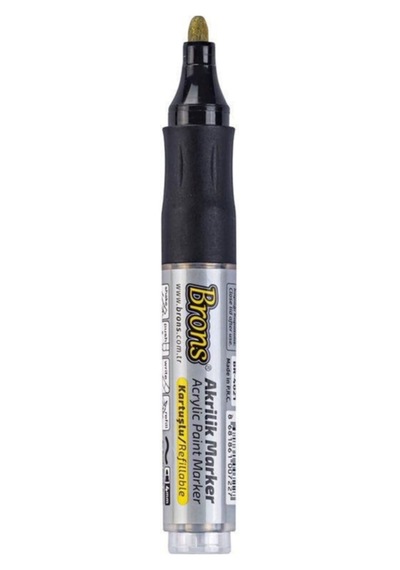 Akrilik Marker 4 Mm Yuvarlak Uç Altın