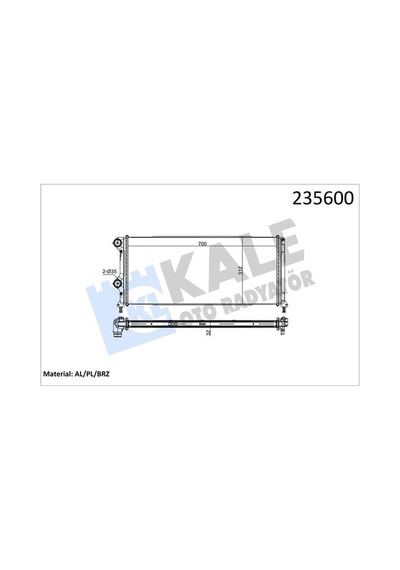 Radyatör Klimalı Kale 0137011ab Fiat Doblo