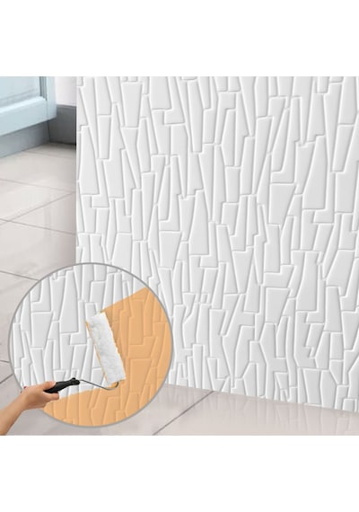 Tink 3d Duvar Paneli Boyanabilir Dekota 60x60 Cm Geometrik Desenli 4 Adet