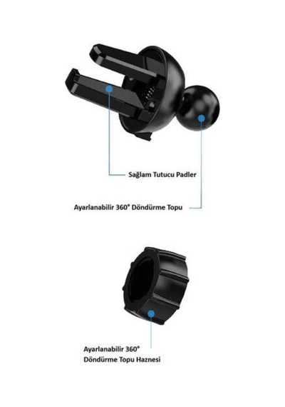 Araç Içi Telefon Tutucu Izgara Petek Av-040