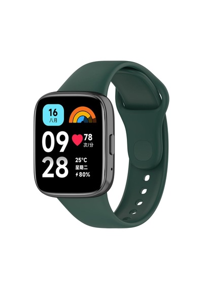 Akıllı Saat Kordonu, Redmi Watch 3 Active İle Uyumlu Silikon Tokalı Saat Kayışı, Terletmez, Ayarlanabilir Yedek Kordon - Koyu Yeşil Çok Renkli Akıllı Saat Kordonu, Redmi Watch 3 Active İle Uyumlu Silikon Tokalı Saat Kayışı, Terletmez, Ayarlanabilir Yedek Kordon - Koyu Yeşil Çok Renkli