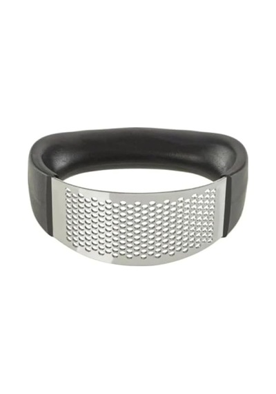 Paslanmaz Çelik Sarımsak Ezici Ergonomik Saplı Rocker Model, Kolay Temizlenebilir, Dayanıklı Ve Pratik Sarımsak Presi Açık Bej