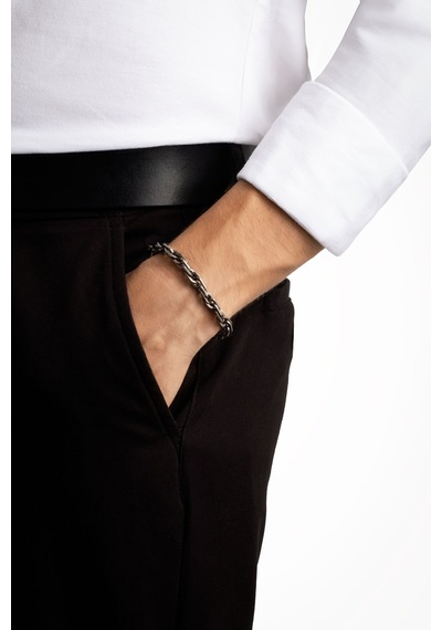 Modern Stil 21 Cm Çelik Erkek Zincir Bileklik