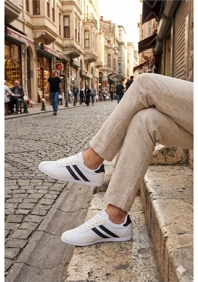 M.p 261-6576 Mr Erkek Spor Ayakkabı Beyaz Lacivert