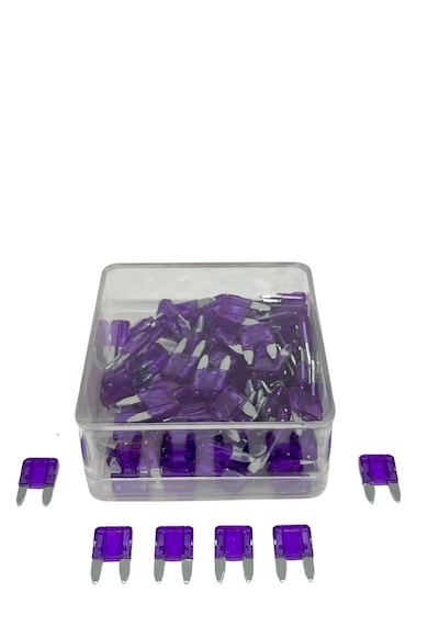 Mini Bıçak Sigorta 3 Amper 100 Adet Mini Boy Oto Sigorta 3a
