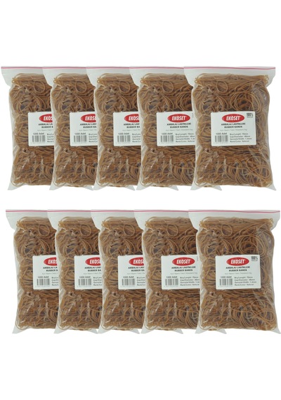 Ekoset Kauçuk Para Ambalaj Paket Lastiği 70 MM 10.000 Adet