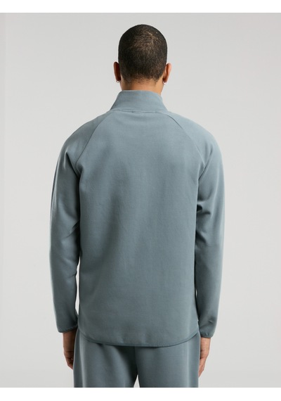 Everlast Ever Relaxed Regular Gri Yüksek Yaka Erkek Full Zip Sweatshirt Gri