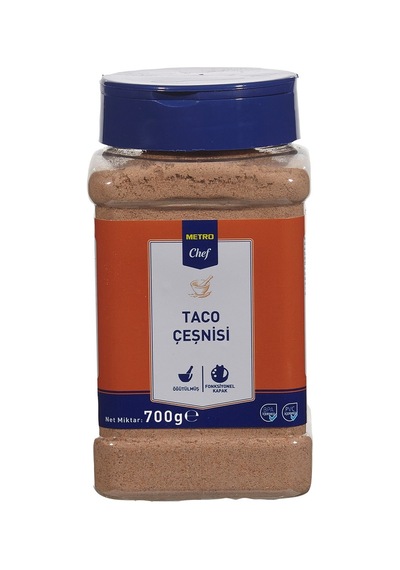 Metro Chef Taco Çeşnisi 700 G - Kolay Dökülen Baharat Karışımı Tarı