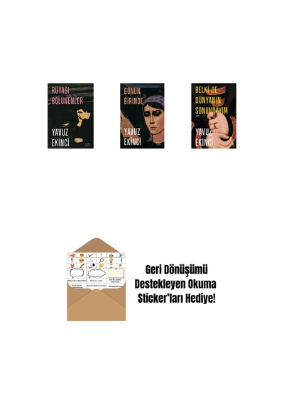 Rüyası Bölünenler + Günün Birinde + Belki De Dünyanın Sonundayım Ciltli + Okuma Sticker'ları