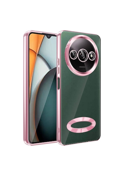 Xiaomi Redmi A3 4g 2024 Kılıf Kamera Korumalı Logo Gösteren Zore Omega Kapak-rose Gold Rose Gold