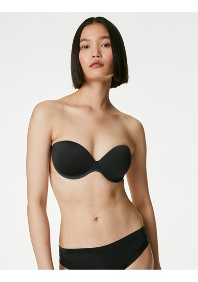 Marks & Spencer Destekli Yapışkanlı Straplez Sütyen T33002680 Siyah