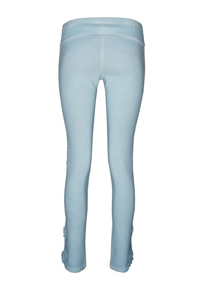 BULALGİY Kadın Açık Mavi Skinny Dantel Pantolon - BGA168728