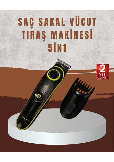 Ceylan Adam Profesyonel Erkek Saç Sakal Şekillendirme Ve Vücut Bakım Seti Şarjlı Tıraş Makinesi