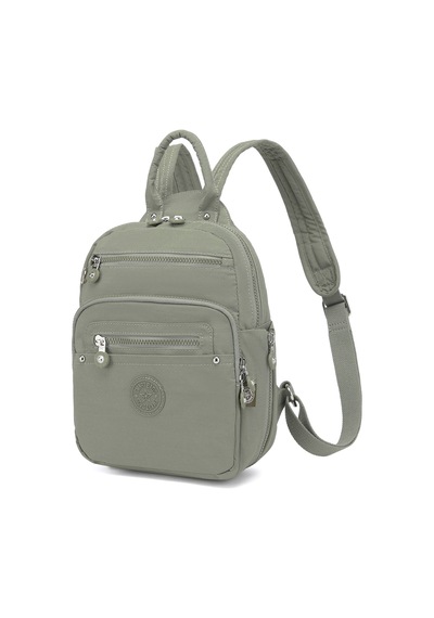 Smart Bags Günlük Küçük Boy Su Geçirmez Krınkıl Kumaş Kadın Sırt Çantası Yeşil