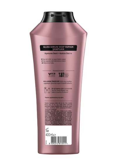 Gliss Serum Deep Repair Şampuan 400 Ml + Sıvı Saç Kremi 200 Ml set-hnkl-5149-6058