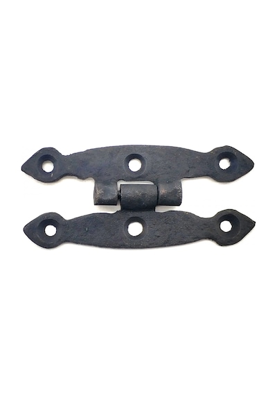 Hubrendy Çer Antika Tarz Dekoratif Pirinç Dar Menteşe - 75x39 Mm, Oksit