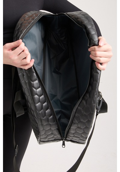 Seyahat Cantalari Siyah Kabin Boy Kapitone Suni Deri Cantasi Galb Leather