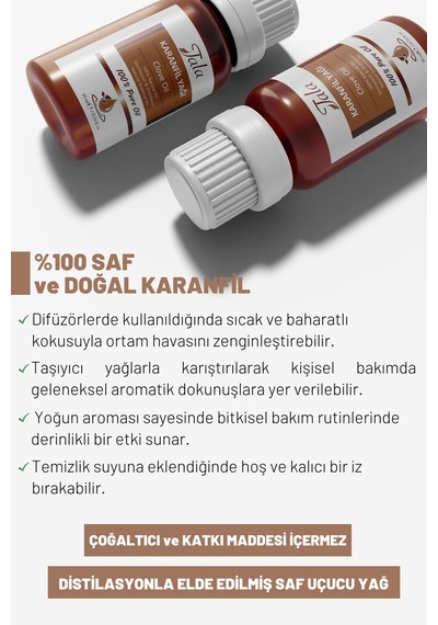 Tala Karanfil Uçucu Yağı %100 Saf Ve Doğal 10 ML