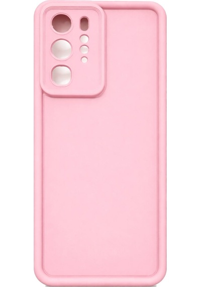 Huawei P40 Pro Uyumlu Kamera Çıkıntılı Mat Silikon Telefon Kılıfı Pembe