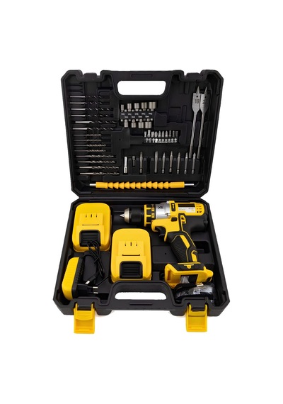 Prohummer Ph239 Xr 58vf Akülü Darbesiz Vidalama Matkap Seti - Çift Akülü Sarı