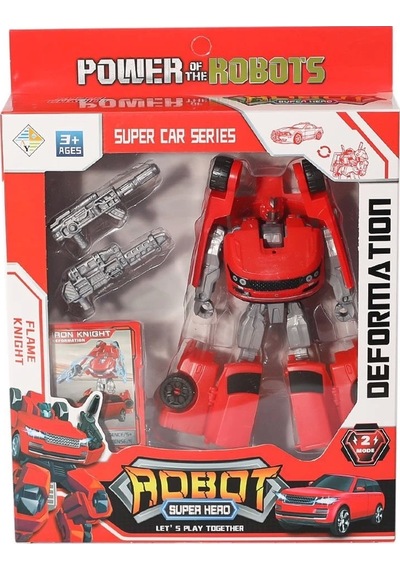 Hy-8877 Ddönüşebilen Kartlı Robot Araba -birliktoys