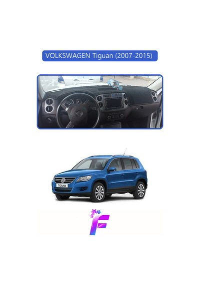Volkswagen Tiguan 2007-2015 Uyumlu Torpido Örtüsü Yansıma Önleyici Hızlı Ve Kolay Montaj L11