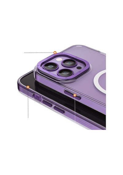 YoungKit Apple Uyumlu iPhone 14 Pro Max Kılıf Magsafe Şarj Özellikli Youngkit Coloured Glaze Serisi Kapak Youngkit-10133