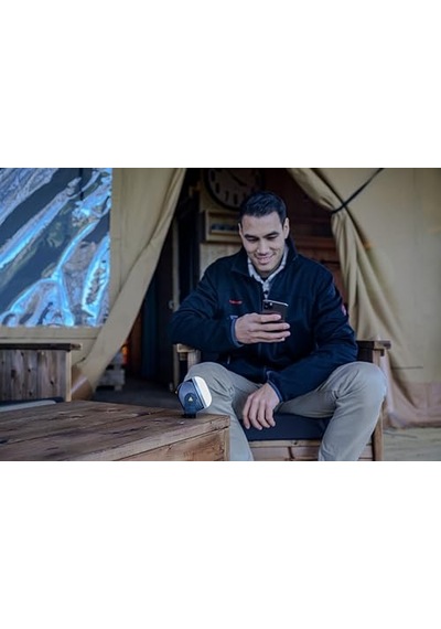 Bluetooth Mıknatıs Ve Kancalı 350 Lm Outdoor Kamp Lambası Ve Powerbank Çok Renkli