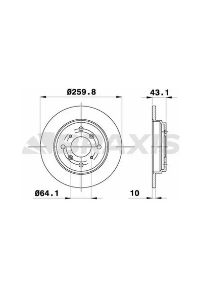 Braxıs Ae0744 Arka Fren Diski 42510ss0000 - 2 Adettir