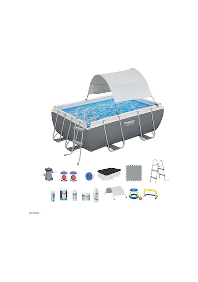 Bestway Gölgelikli Prefabrik Havuz Seti 282x196x84cm Bw568 56629