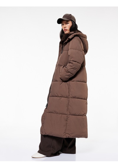Koton Uzun Kollu Cepli Kapüşonlu Fermuarlı Oversize Su İtici Uzun Şişme Mont Kahverengi 6wak00233ew Kahve Koton Uzun Kollu Cepli Kapüşonlu Fermuarlı Oversize Su İtici Uzun Şişme Mont Kahverengi 6wak00233ew Kahve