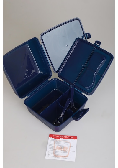 "dekomus Cep Defteri Hediyeli" Lisanslı Fenerbahçe Efsane Çubuklu 2 Katlı Beslenme Kutusu / Lunch Box Ahşap