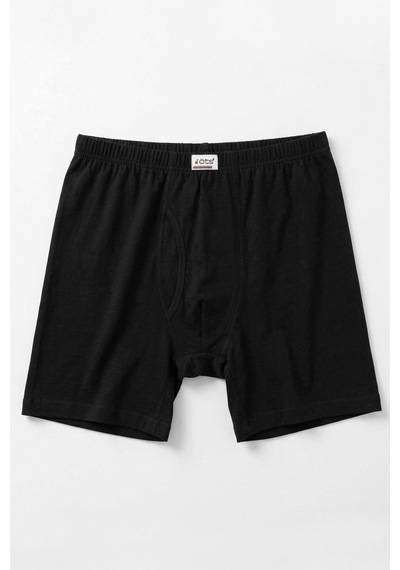Öts Erkek %100 Pamuk Boxer Süprem Premium Günlük Kullanım 2620 Siyah