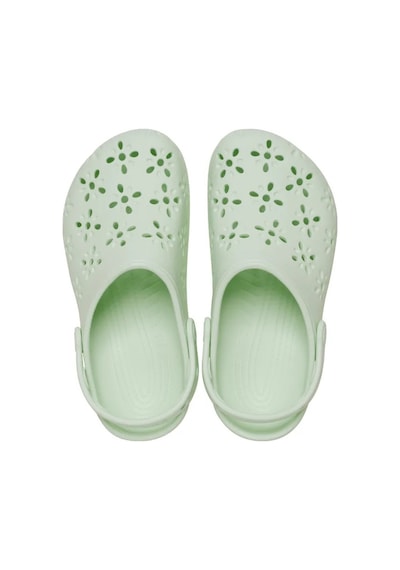 Crocs Classic Floral Cut Out Clog Kadın Terlik 210927 Yeşil