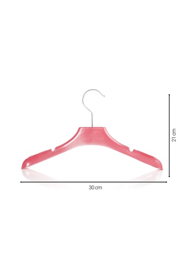 Çocuk PEMBE Elbise Mont Askısı 10 Adet Paketli 30 Cm Çocuk Askı Pembe
